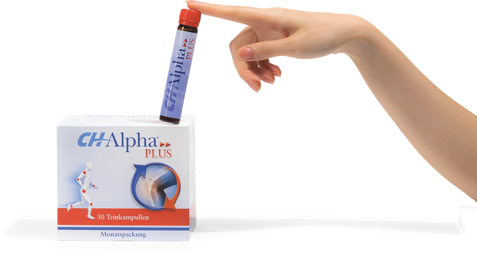 CH-Alpha Plus với ống collagen và bàn tay