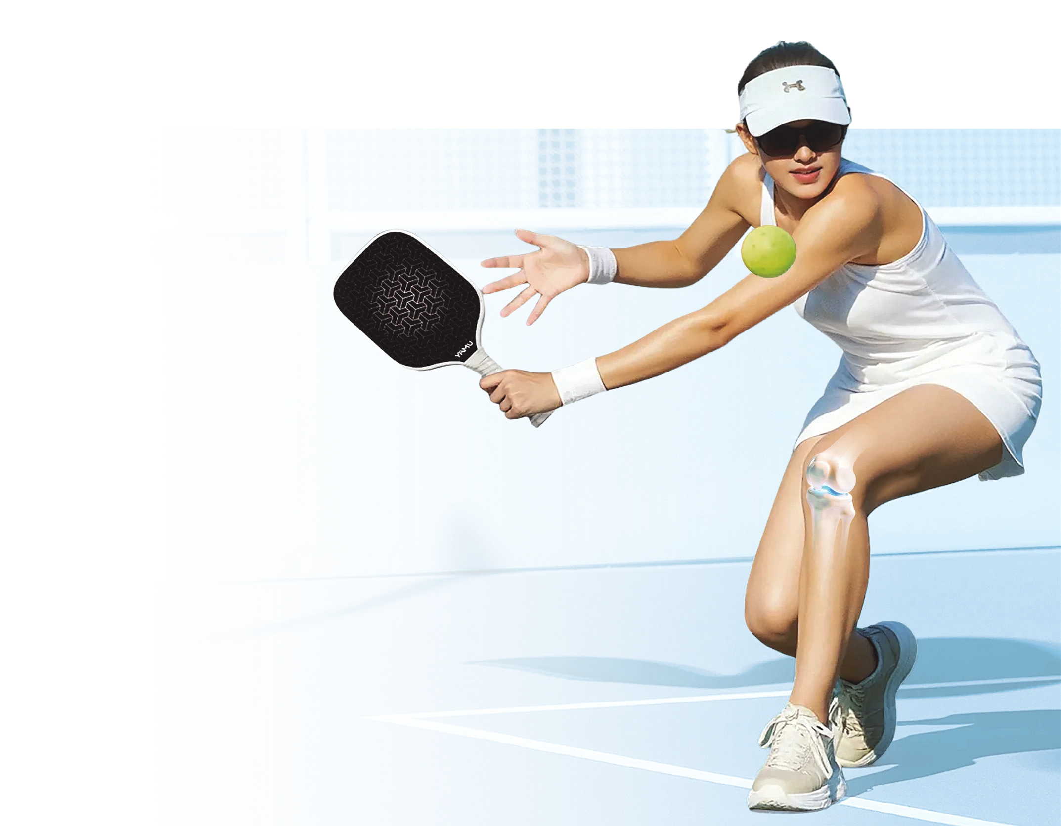 Vận động viên tennis minh họa lợi ích vận động