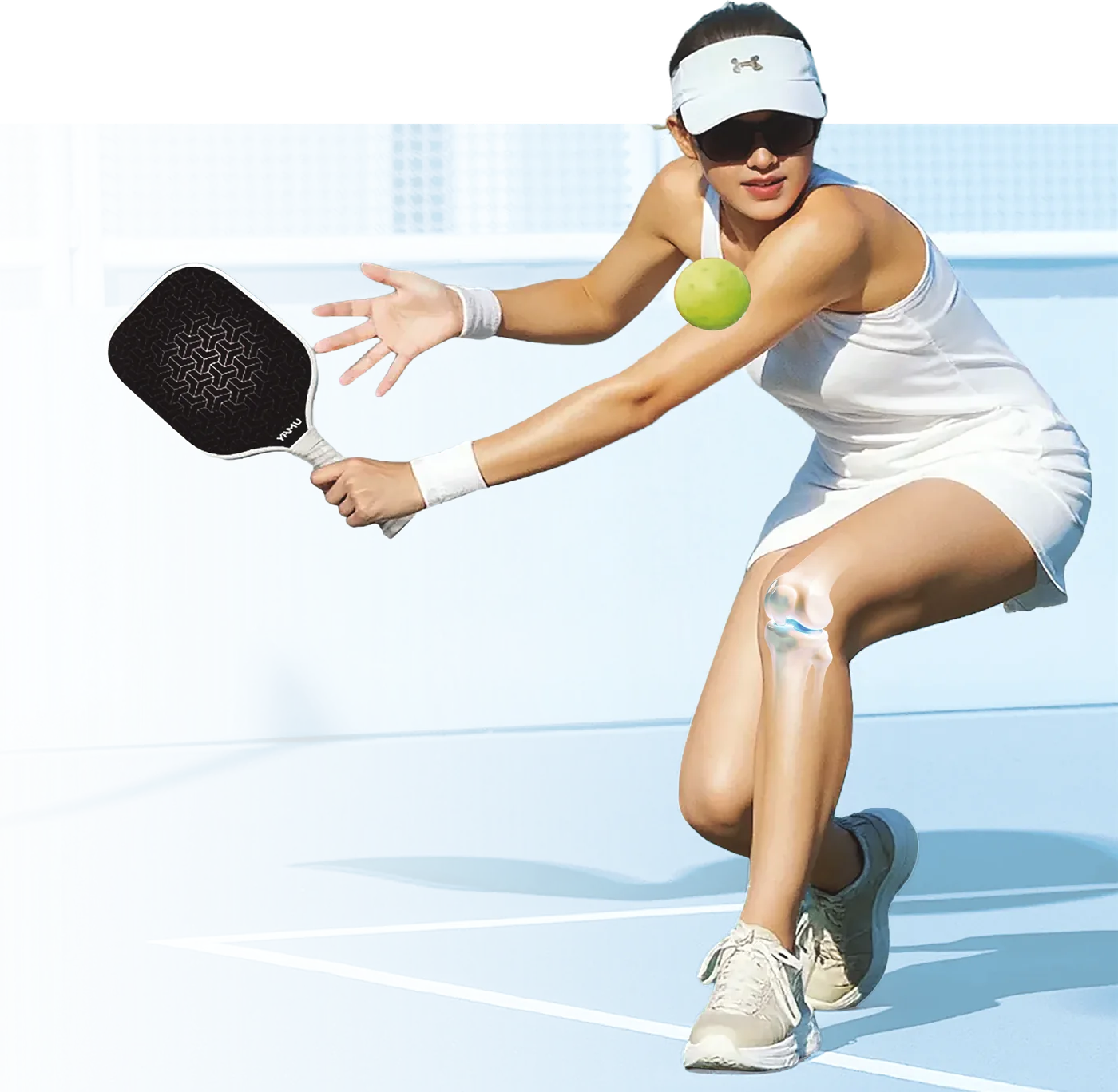 Vận động viên tennis minh họa lợi ích vận động